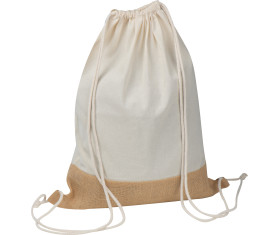 Gymbag with jute bottom