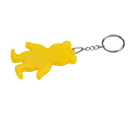 Reflecting bear keyring